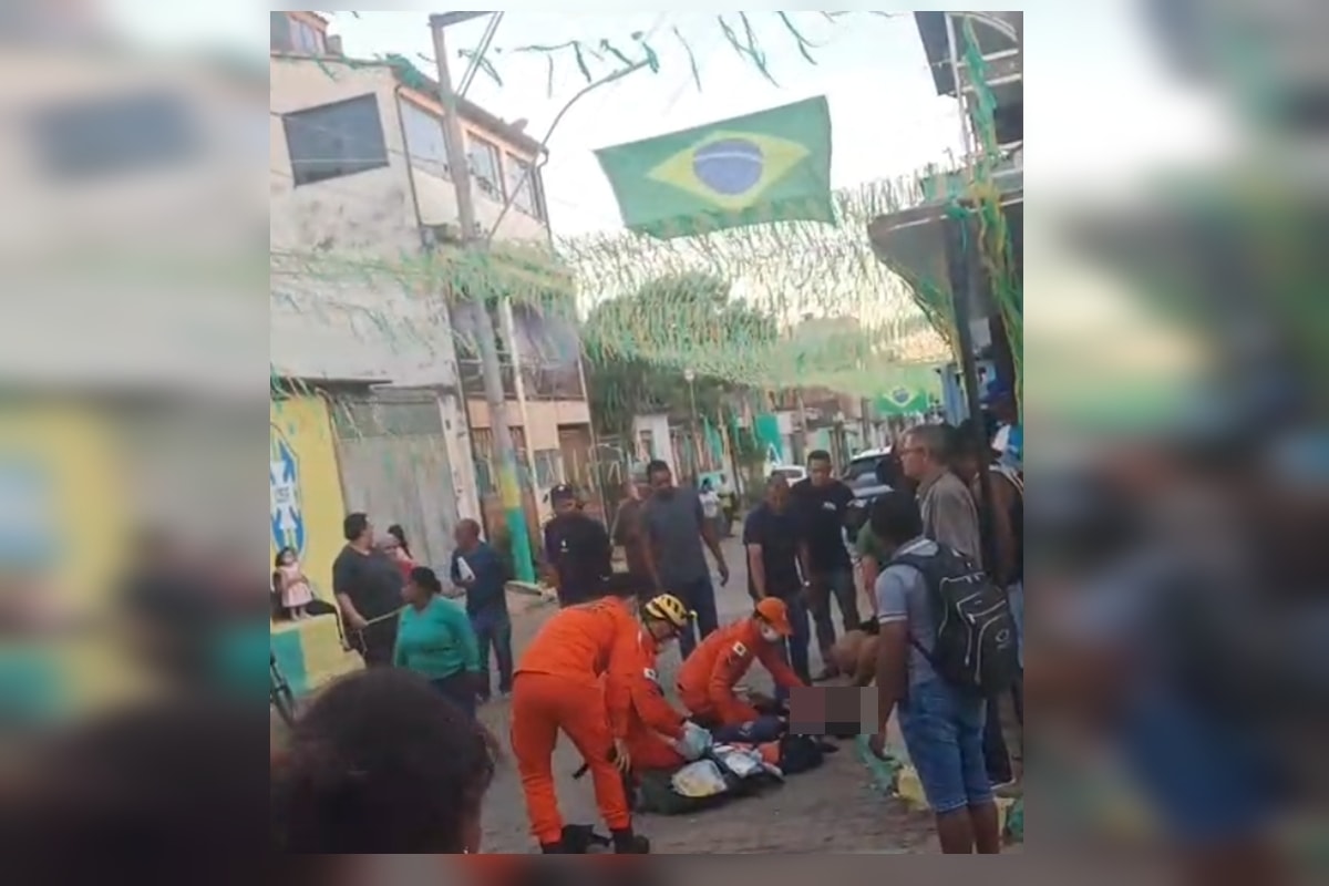 Homem é eletrocutado enquanto enfeitava rua no DF para a Copa do Mundo