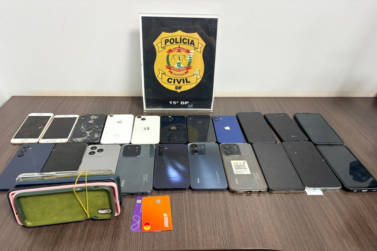 PCDF apreende 21 celulares furtados com vendedora de salgados em Ceilândia