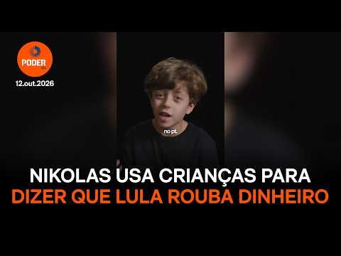 Nikolas usa crianças para dizer que Lula rouba dinheiro