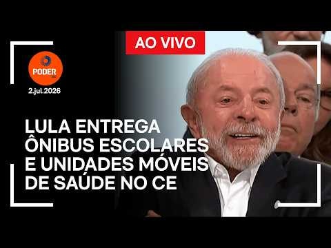 Ao vivo: Lula entrega ônibus escolares e unidades móveis de saúde no CE