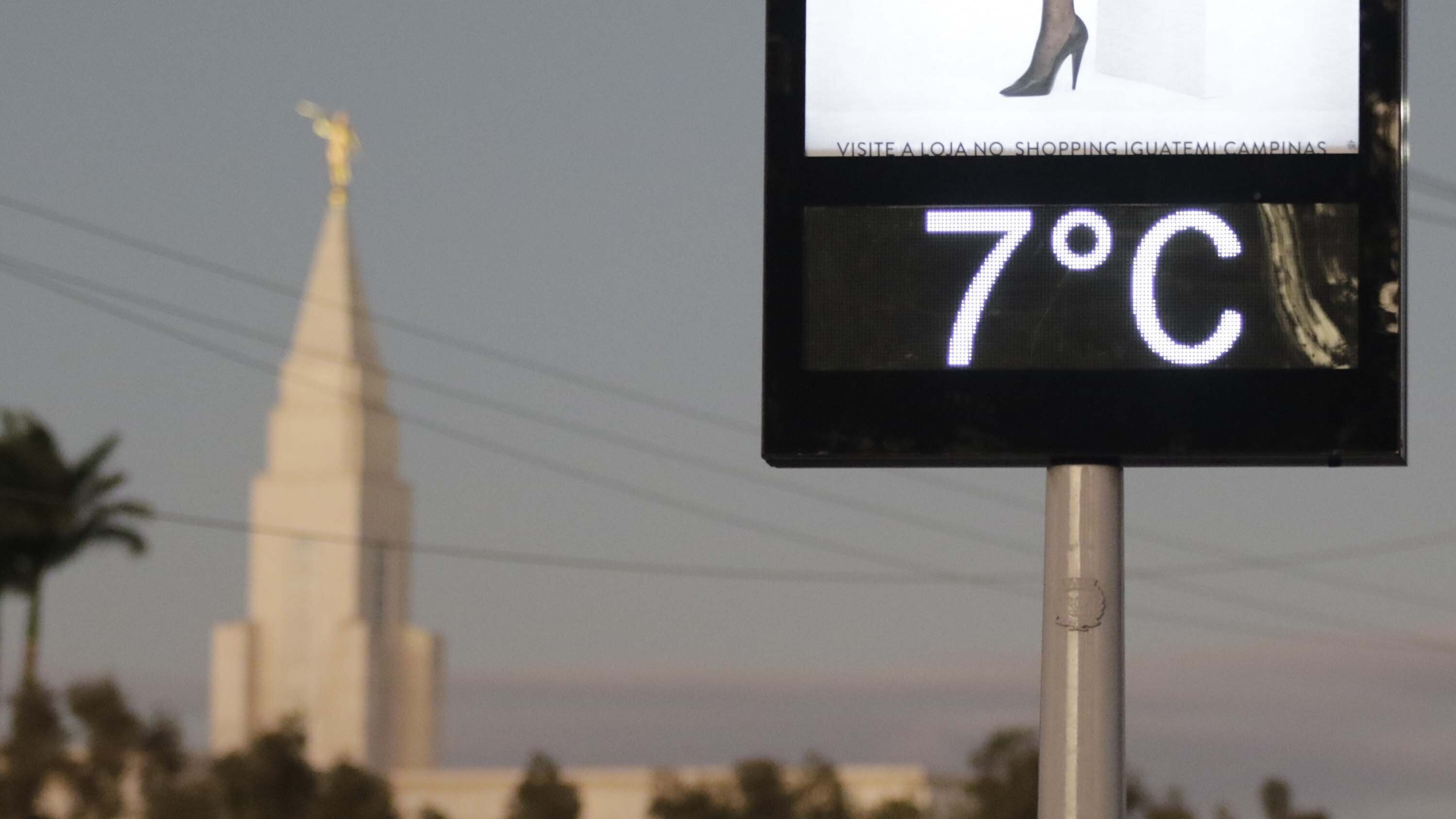 Previsão indica mínimas abaixo de 0ºC e máxima de 14ºC no país; veja onde