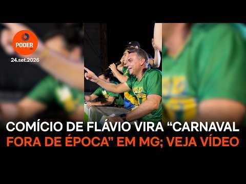 Comício de Flávio vira “Carnaval fora de época” em MG; veja vídeo
