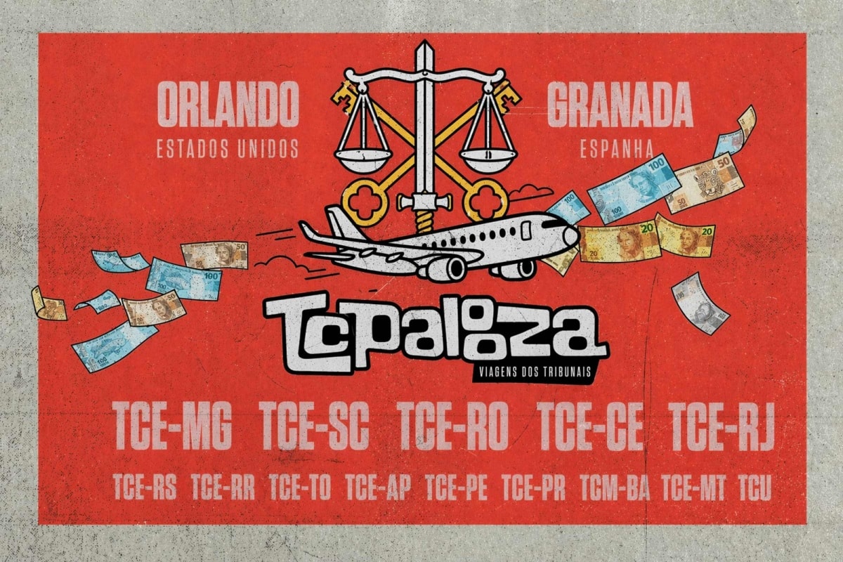 TCPalooza: conselheiros e procuradores ganham R$ 1,2 milhão em diárias por tours em Granada e Orlando